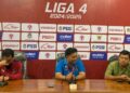 Inter Kediri melakukan pers conference usai pertandingan (Anisa Fadila)