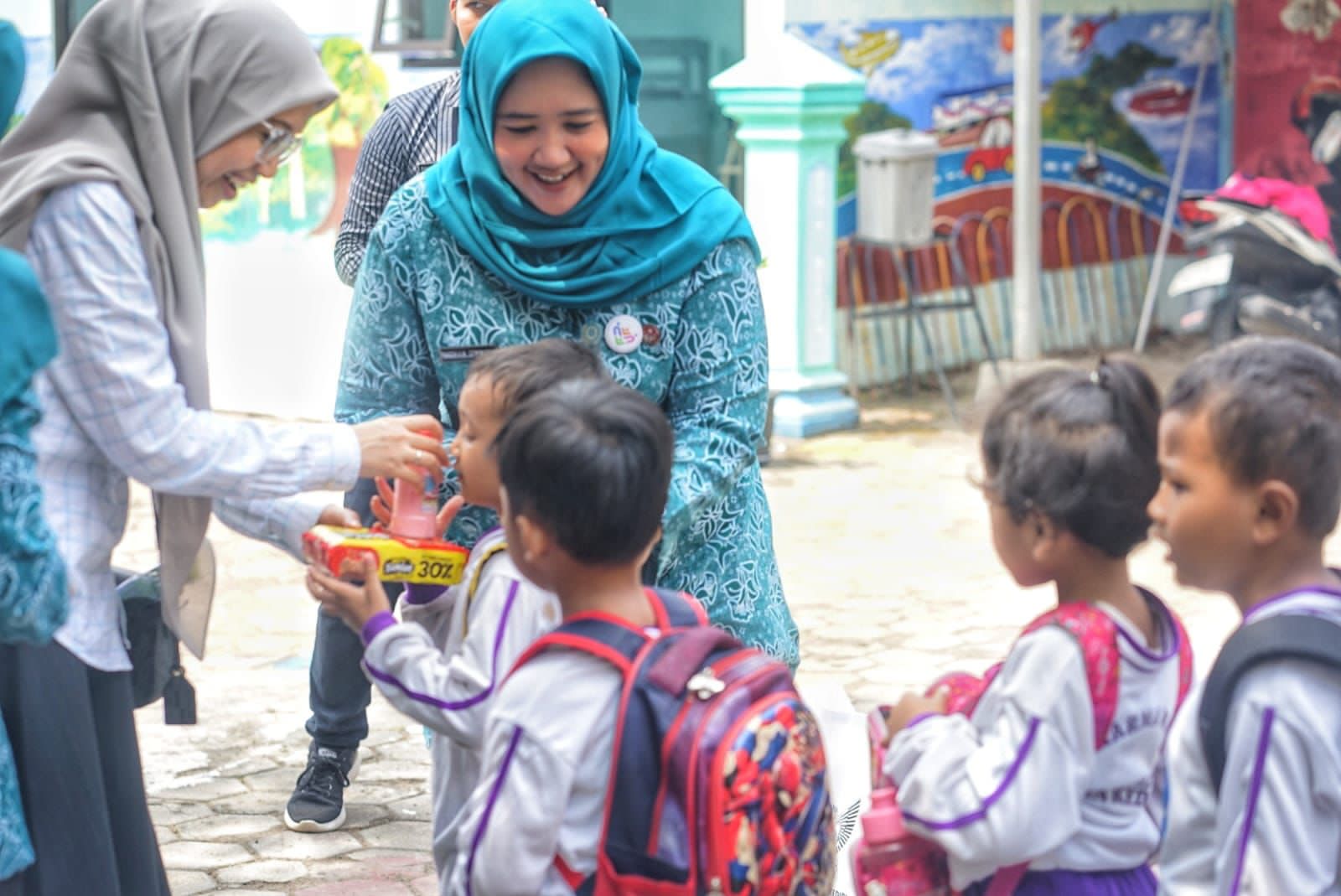 Ketua TP PKK Kota Kediri Ning Faiq Kunjungi TK Pemwilda Kecamatan Kota