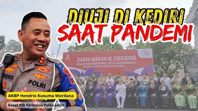 di Balik Suksesnya Pengawalan Kunjungan Gubernur Lemhanas, Sosok Perwira Familiar bagi Warga Kediri saat Wabah Covid 19 di Balik Suksesnya Pengawalan Kunjungan Gubernur Lemhanas, Sosok Perwira Familiar bagi Warga Kediri saat Wabah Covid 19