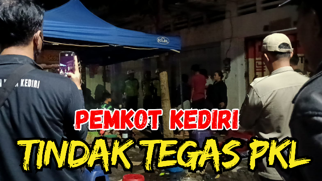 Tertibkan PKL di Trotoar Jalan Patimura, Pemkot Kediri Ambil Langkah Tegas