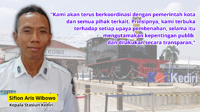 Tanggapan PT. KAI Rencana Pemkot Kediri Penataan Stasiun: Tunggu Keputusan Pusat