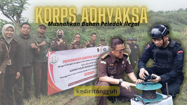 Delapan Kilogram Serbuk Mercon Dimusnahkan di Kediri, Terkait Kasus Penjualan Bubuk Mesiu Ilegal