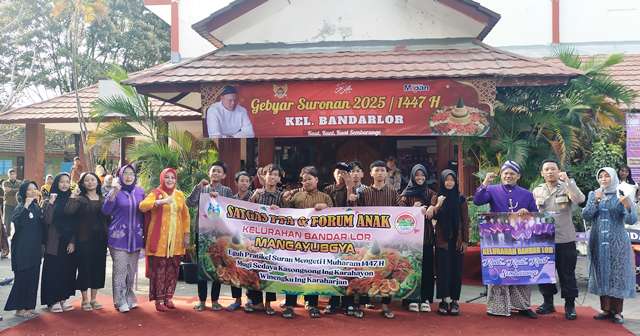 Gema Budaya dan Kebersamaan Warnai Gebyar Suronan di Bandar Lor, Kediri