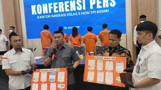 Operasi Wirawaspada: Imigrasi Kediri Tindak Tegas 5 WNA, Termasuk Kasus di Kampung Inggris