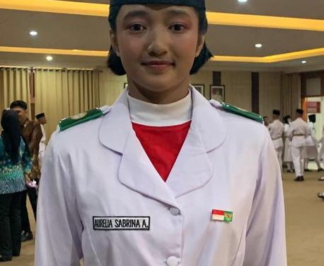 Aurelia Sabrina Azzahra, siswi kelas 11 SMAN 2 Kota Kediri (Anisa Fadila)