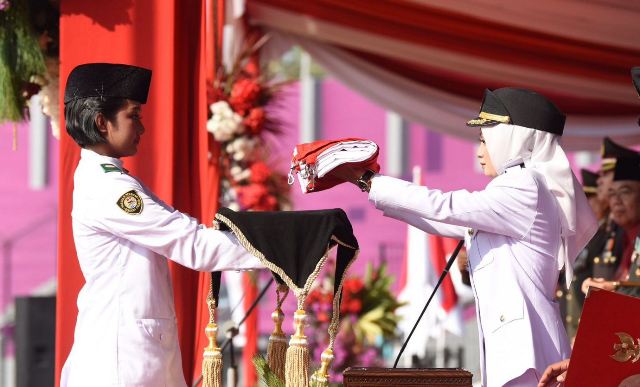 Mbak Wali Pimpin Upacara HUT RI ke-80 di Kediri: Simbol Semangat Perjuangan dan Harapan Baru