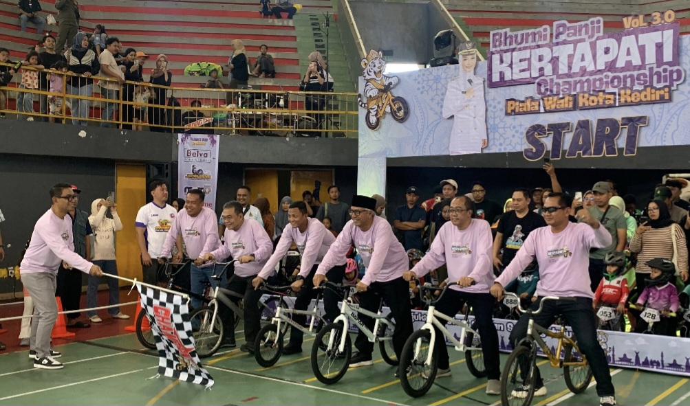 Ratusan Pembalap Cilik Ramaikan Pushbike Championship di Kota Kediri