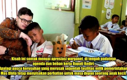 Kisah Restu Romadhon: Bocah Kecil Kembali ke Bangku Sekolah Berkat Uluran Tangan Bupati Kediri