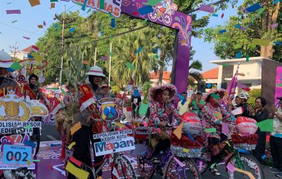 Parade Sepeda Hias Warnai Kota Kediri, Meriahkan HUT RI dan Hari Jadi ke-1146 Kota Kediri