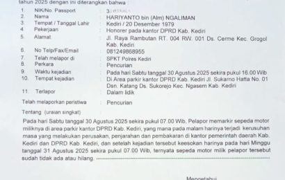 Duka di Gedung DPRD Kabupaten Kediri: Motor Pegawai Honorer Turut Dijarah