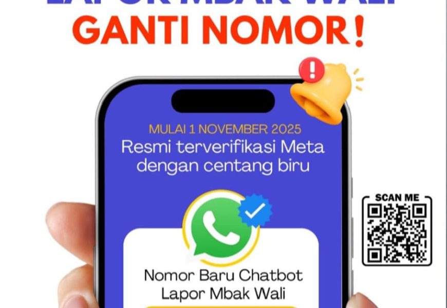 Chatbot “Lapor Mbak Wali” Kota Kediri Kini Punya Nomor Cantik Berakhiran 112, Hadirkan Layanan Digital Ramah Cepat dan Terpercaya