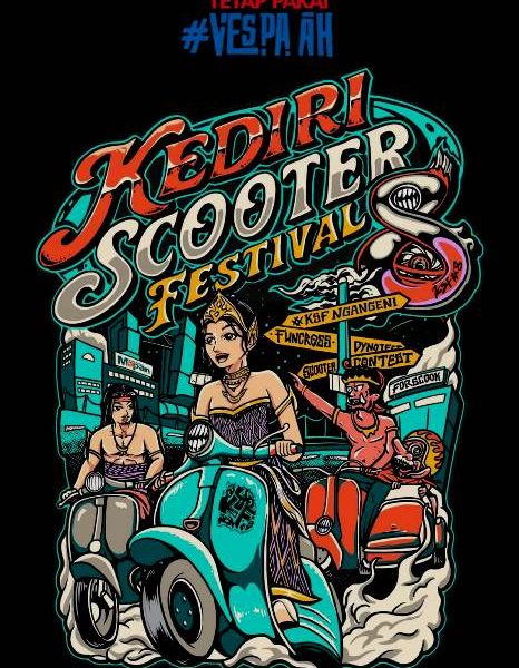 Kediri Scooter Festival ke-8: Ajang Silahturahmi di Kota Ngangeni Usung Semangat D’Cito
