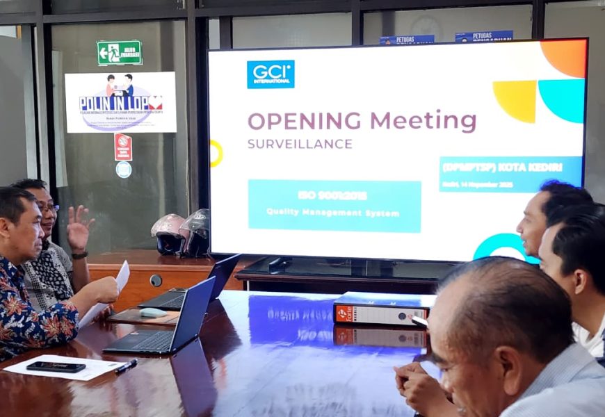 DPMPTSP Kota Kediri Lulus Surveillance ISO: Buktikan Integritas Layanan Publik