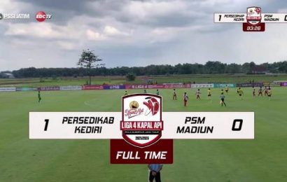 Laga Perdana Meledak! Persedikab Sikat PSM Madiun 1-0 di Liga 4 Jatim