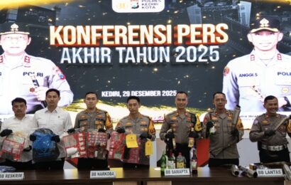 2025 Penuh Tantangan: Kriminalitas Meningkat, Penegakan Hukum di Kediri Kota Makin Tajam