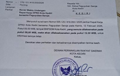 Dugaan Pergeseran Anggaran Proyek Miliaran Rupiah Dilakukan Pemkot Kediri, Saroja Adukan ke DPRD dan KPK