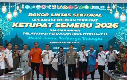 Polres Kediri Kota dan Pemkot Siagakan Layanan Darurat Lebaran 2026