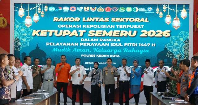 Polres Kediri Kota dan Pemkot Siagakan Layanan Darurat Lebaran 2026