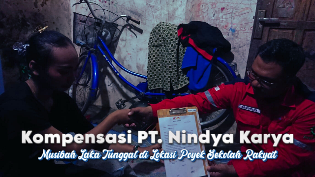 Disaksikan LSM LIRA, Kontraktor Sekolah Rakyat Kediri Tanggung Biaya Pengobatan Korban Kecelakaan