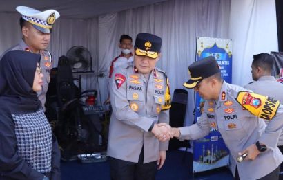 Wakapolda Jatim Tinjau Simpang Bangjuri, Pastikan Kesiapan Pengamanan Mudik Lebaran