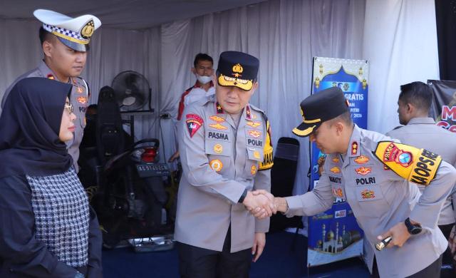 Wakapolda Jatim Tinjau Simpang Bangjuri, Pastikan Kesiapan Pengamanan Mudik Lebaran