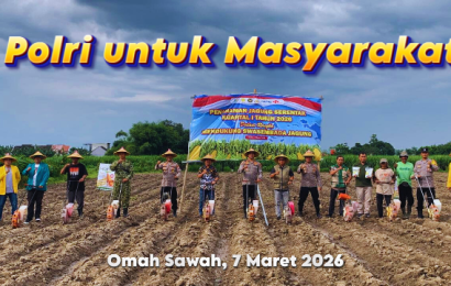 Gerakan Tanam Jagung di Kota Kediri, Polri Ajak Petani Wujudkan Swasembada Pangan