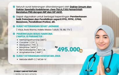 Paket Bugar Jasmani Rohani dan Bebas Narkoba bersama RSUD Gambiran