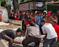 Diduga Alami Depresi, Pria Tewas Terlindas Truk Tangki di Depan SMP Negeri 1 Mojo