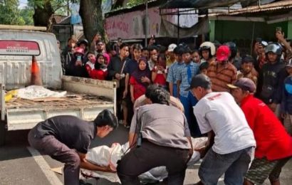 Diduga Alami Depresi, Pria Tewas Terlindas Truk Tangki di Depan SMP Negeri 1 Mojo