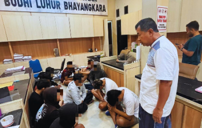 Dari Halal Bihalal Berujung Kekerasan, 13 Orang Ditangkap Diamankan Polres Kediri