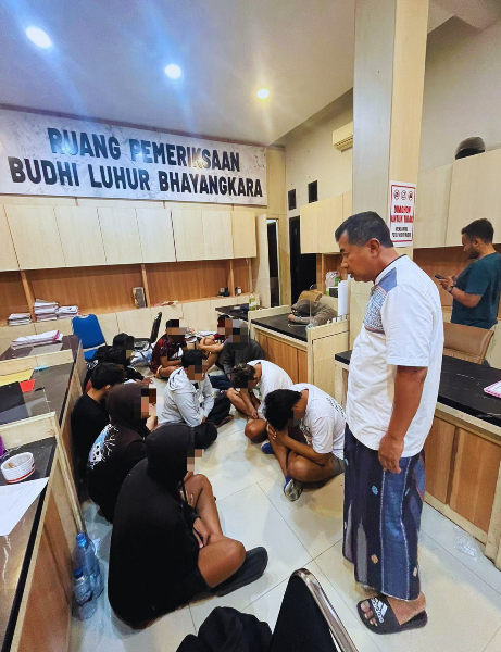 Dari Halal Bihalal Berujung Kekerasan, 13 Orang Ditangkap Diamankan Polres Kediri