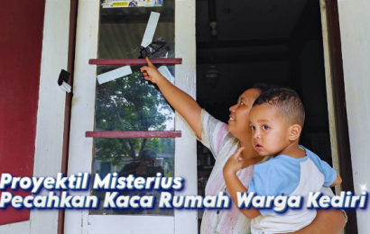 Diduga Peluru Nyasar Pecahkan Kaca Rumah Warga di Kediri, Polisi Lakukan Penyelidikan