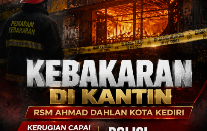 Kebakaran Kantin RSM Ahmad Dahlan, Hasil Olah TKP Kerugian Capai Rp300 Juta!