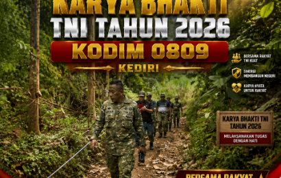 Gotong Royong Warga Bersama Kodim Kediri: Karya Bhakti TNI Wujudkan Jalan Setapak Jadi Kawasan Produktif!