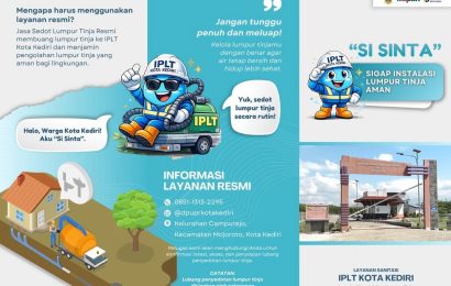 Inovasi Pemerintah Kota Kediri; Pengolahan Lumpur Tinja Kini Bisa Diakses Semua Warga