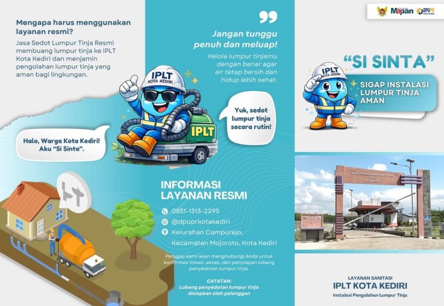 Inovasi Pemerintah Kota Kediri; Pengolahan Lumpur Tinja Kini Bisa Diakses Semua Warga