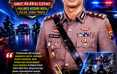 URC Polres Kediri Kota Langsung Bergerak: Pecah Kaca Mobil Hingga Penggerebekan Judi Ayam
