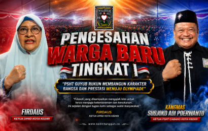 Pengesahan 672 Warga Baru PSHT Cabang Kota Kediri Berlangsung Khidmat, Fokus Bentuk Generasi Berbudi Luhur Pengesahan 672 Warga Baru PSHT Cabang Kota Kediri Berlangsung Khidmat, Fokus Bentuk Generasi Berbudi Luhur