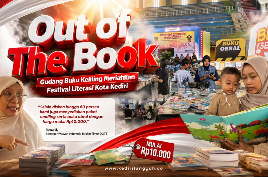 Diskon Besar dan Buku Rp10 Ribuan, Festival Literasi Kediri Jadi Magnet Pecinta Buku
