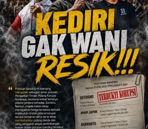 Drama Banding Korupsi Perangkat Desa Kediri, Hukuman Sutrisno Kades Mangurejo Berkurang 1,5 Tahun Drama Banding Korupsi Perangkat Desa Kediri, Hukuman Sutrisno Kades Mangurejo Berkurang 1,5 Tahun