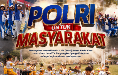 Polisi Cilik hingga Drum Band Bhayangkari Siap Semarakkan HUT ke-80 Polri di Kediri