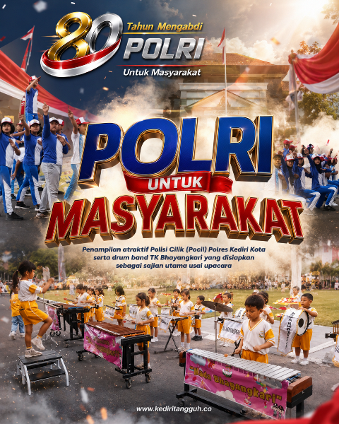 Polisi Cilik hingga Drum Band Bhayangkari Siap Semarakkan HUT ke-80 Polri di Kediri Polisi Cilik hingga Drum Band Bhayangkari Siap Semarakkan HUT ke-80 Polri di Kediri