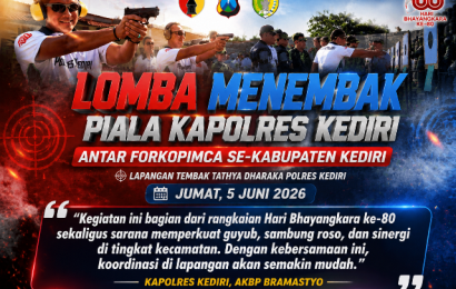 Sinergi TNI-Polri-Pemkab Kediri: Lomba Menembak Antar Forkopimca