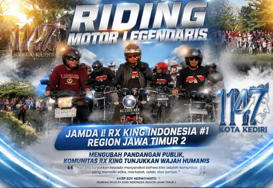 Ratusan RX King Getarkan Kediri, Bukan Sekadar Touring: Ada Tebar 12 Ribu Ikan dan Misi Besar di Balik Deru Mesin Legendaris