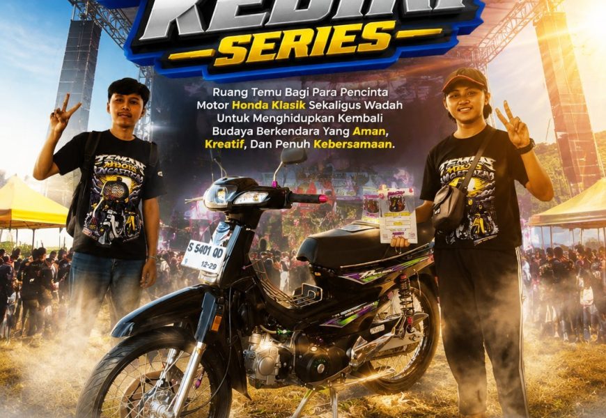 Ribuan Motor Legendaris Penuhi Lapangan SLG, Festival Bebek Kediri Series 1