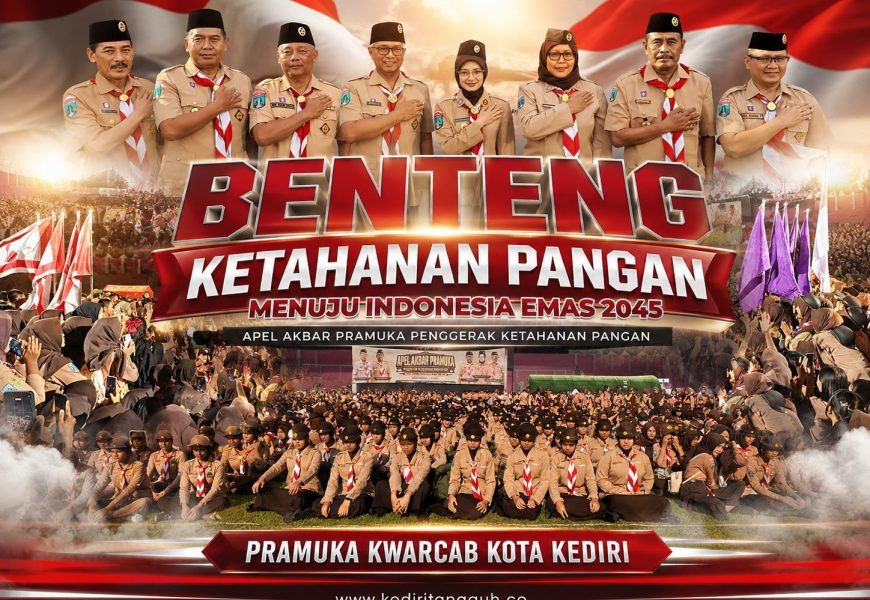 Lautan Pramuka Penuhi Stadion Brawijaya, Dari Kediri Menggema Gerakan Ketahanan Pangan