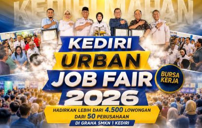 Ribuan Pelamar Padati Job Fair Kediri 2026 Penuhi Graha SMKN 1 Kediri
