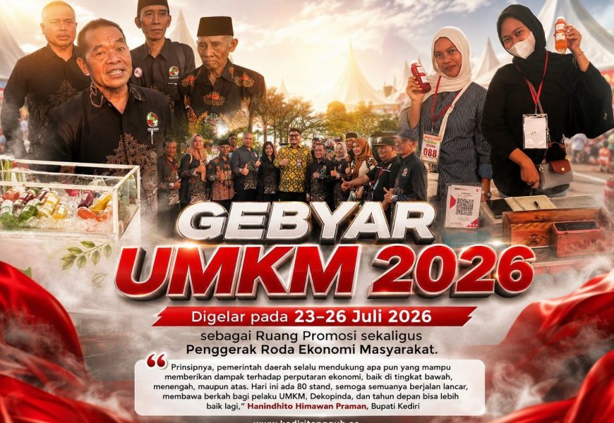 Gebyar UMKM Kediri Resmi Dibuka, Produk Lokal Didorong Tembus Pasar Digital