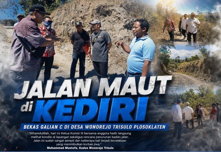 Kerap Makan Korban Jiwa, DPRD Kabupaten Kediri Sidak Jalan Maut Bekas Galian C