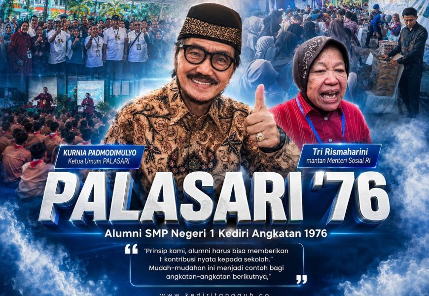 50 Tahun Berpisah, Alumni SMPN 1 Kediri Kembali dengan Pasar Murah, Bansos, dan Inspirasi untuk Generasi Muda